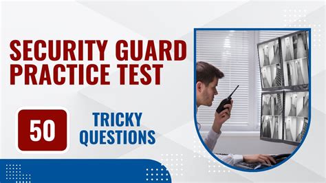 how hard is the security guard test|security guard practice test questions.